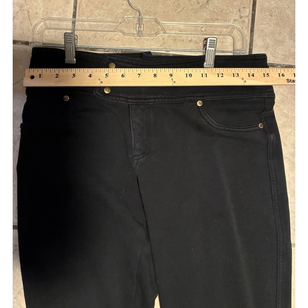 Bisou Bisou by Michele Bohbot Women's Size Medium 30x31 Flare Pants Black Tall - Picture 4 of 5